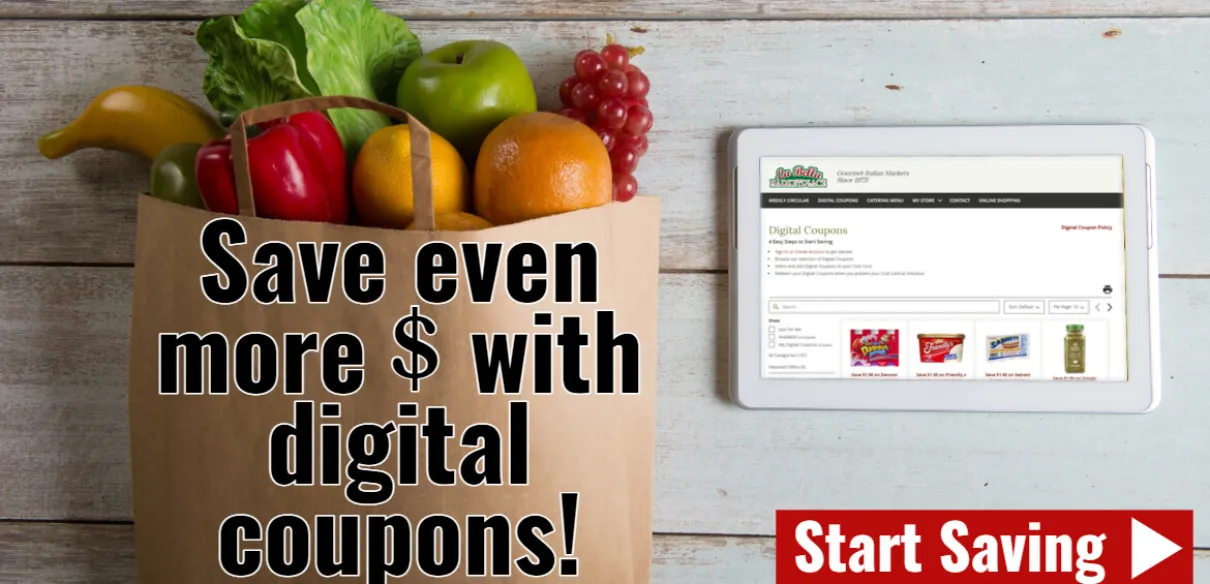 Save even more money with digital coupons!