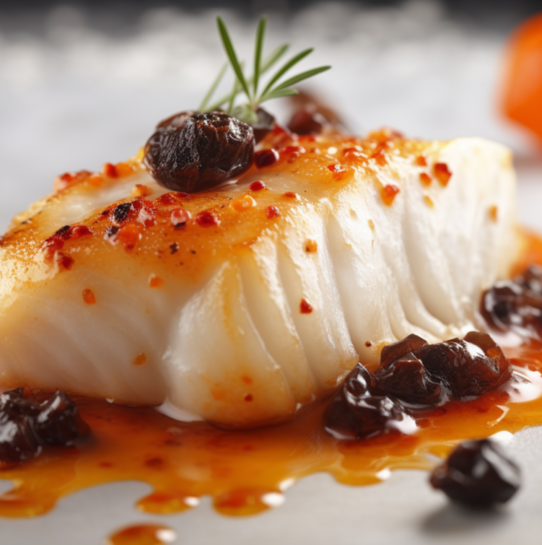 <br>Easy Baked Tomato-Olive Cod